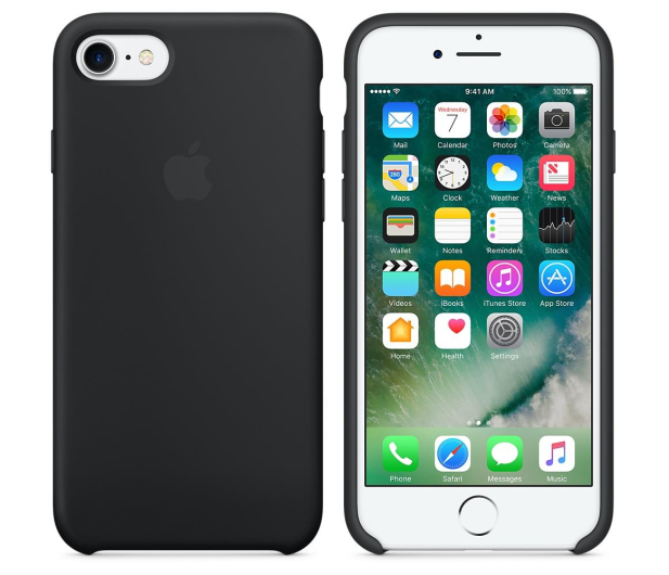 Apple Silicone Case do iPhone 7/8 Black - 325684 - zdjęcie
